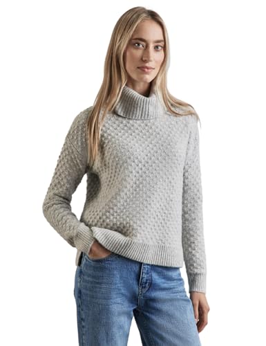 STREET ONE Damen A303046 Strukturpullover,Grau, 34 STREET ONE Damen A303046 Strukturpullover,Grau, 34 von Street One