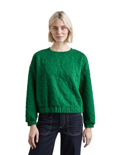 STREET ONE Damen A303055 Oversize Leo-Sweater,Grün, 42 STREET ONE Damen A303055 Oversize Leo-Sweater,Grün, 42 von Street One