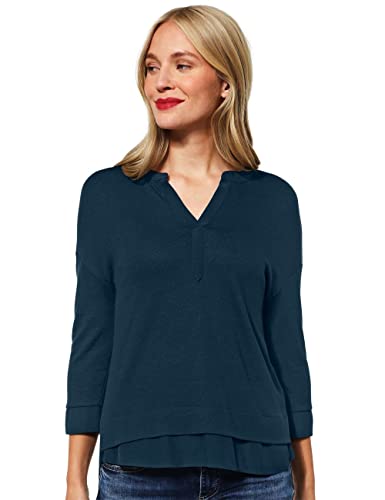 STREET ONE Damen A318640 Tunika, deep Teal Blue, 34 von Street One