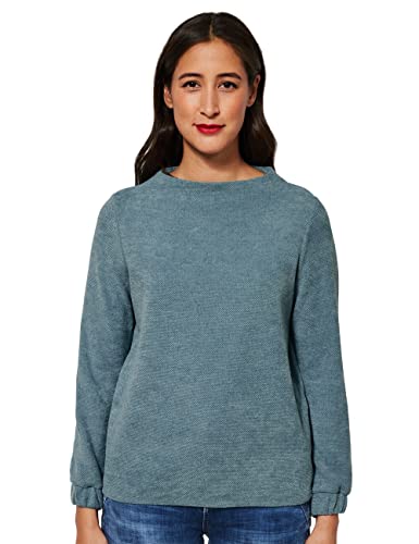 STREET ONE Damen A318789 Langarmshirt, Milky Jade Blue, 42 von Street One