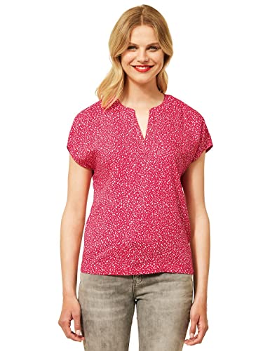 STREET ONE Damen A343327 Sommerbluse, AW Intense Coral, 36 von Street One