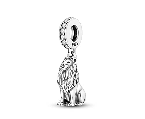 Streetculture Löwe Tiger Katze Kater König der Löwen - Charm 925 Silber Bettelarmband Anhänger Schmuck Geschenk Sterlingsilber von Streetculture