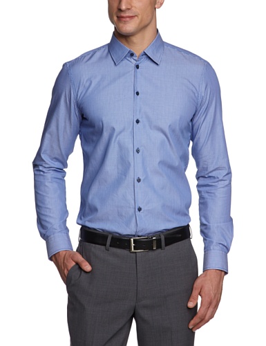 Strellson Premium Herren Businesshemd Slim Fit 11002597 / Quentin-C, Gr. 39, Blau (223) von Strellson
