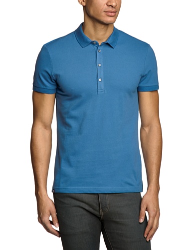 Strellson Premium Herren Poloshirt Slim Fit 11003102/1142201, Gr. 52/54 (L), Blau (124) von Strellson