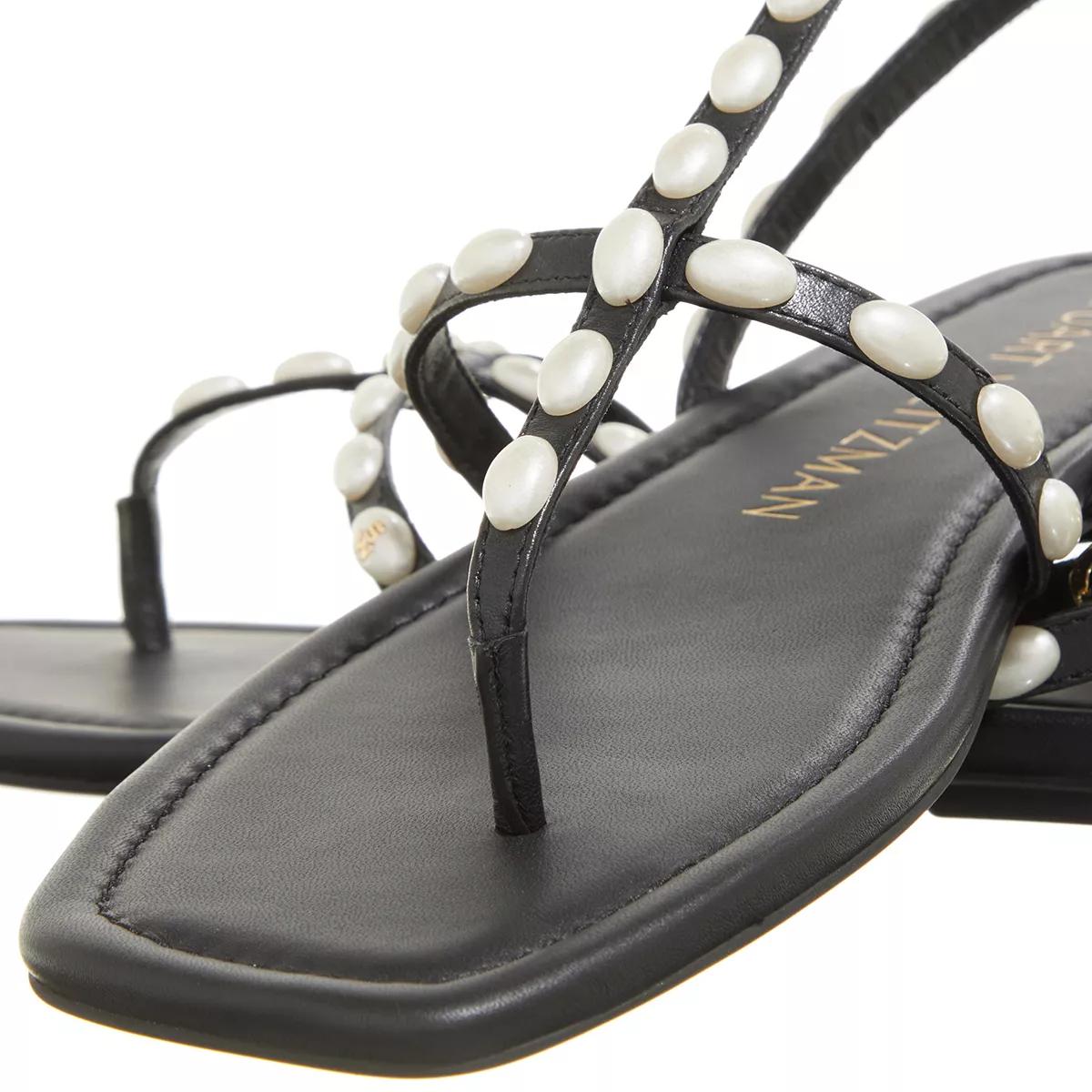 Stuart Weitzman Sandalen & Sandaletten - Pearlita Flat Sandal - Gr. 36 (EU) - in Schwarz - für Damen von Stuart Weitzman