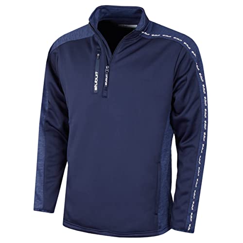 Stuburt Herren Radar Thermal Hälfte Zip Golf Fleece - Midnight Marl - S von Stuburt