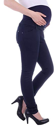 Damen Umstandsjeans Schwangerschaftsjeans Slim Schwangerschaft-s-Jeans Umstand-s-Hose Umstand-s-Hosen Röhre-n-Jeans Maternity Stoffhose-n Business Gr große Größe-n dunkel-blau-e Jeggings XS 34 von Style-Station