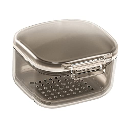Prothesenkoffer Zahnersatz Bad Box Becher mit Siebkorb Schwarz Prothesenkoffer Zahnersatz Bad Box Becher mit Siebkorb Schwarz von Suammiitstrieadea