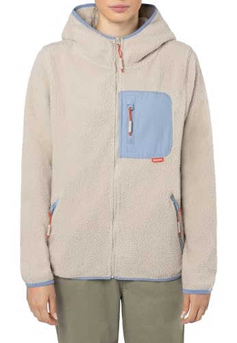 Sublevel Damen Fleecejacke mit Brusttasche – Bequeme Übergangsjacke mit Kapuze, Ideal für Outdoor-Aktivitäten Light-beige M Sublevel Damen Fleecejacke mit Brusttasche – Bequeme Übergangsjacke mit Kapuze, Ideal für Outdoor-Aktivitäten Light-beige M von Sublevel