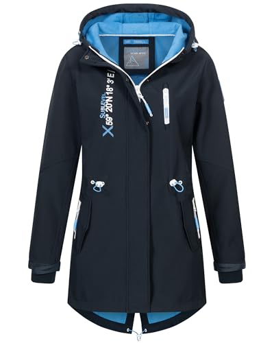 Damen Frühlings Jacke Softshell Outdoor Regen Übergangs Softshelljacke, Farbe:Navy, Größe:M 38 Damen Frühlings Jacke Softshell Outdoor Regen Übergangs Softshelljacke, Farbe:Navy, Größe:M 38 von Sublevel