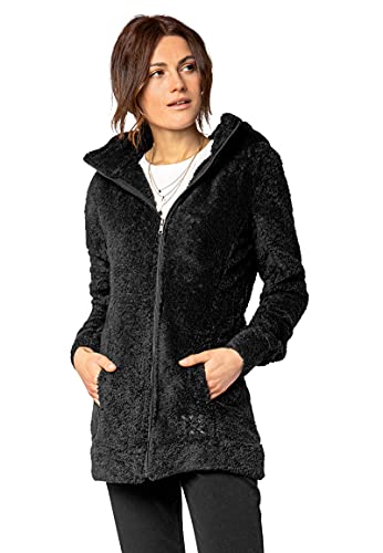 Sublevel Damen Fleece-Mantel: Kuschelige Teddyfleece Kapuzenjacke, Langarm, Warm und Bequem, Freizeitjacke in Schwarz, Rosa, Weiß, Grau black1 L Sublevel Damen Fleece-Mantel: Kuschelige Teddyfleece Kapuzenjacke, Langarm, Warm und Bequem, Freizeitjacke in Schwarz, Rosa, Weiß, Grau black1 L von Sublevel