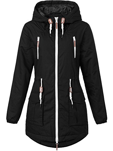 Sublevel Damen Matilda Winter Jacke Parka Mantel Winterjacke gefüttert mit Kapuze 6 Farben XS-XL Black M Sublevel Damen Matilda Winter Jacke Parka Mantel Winterjacke gefüttert mit Kapuze 6 Farben XS-XL Black M von Sublevel