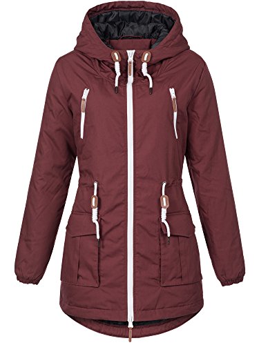Sublevel Damen Matilda Winter Jacke Parka Mantel Winterjacke gefüttert mit Kapuze 6 Farben XS-XL Earth Red M Sublevel Damen Matilda Winter Jacke Parka Mantel Winterjacke gefüttert mit Kapuze 6 Farben XS-XL Earth Red M von Sublevel