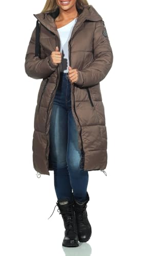 Sublevel Damen Steppmantel LSL-437 gesteppter Parka mit Kapuze Lentil Brown L Sublevel Damen Steppmantel LSL-437 gesteppter Parka mit Kapuze Lentil Brown L von Sublevel