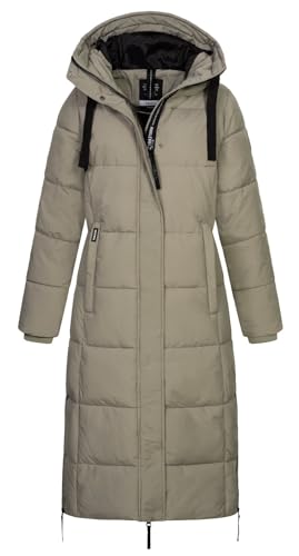 Sublevel Damen Steppmantel extralang LSL-492 gesteppter Wintermantel mit Kapuze Light Mud Brown S Sublevel Damen Steppmantel extralang LSL-492 gesteppter Wintermantel mit Kapuze Light Mud Brown S von Sublevel