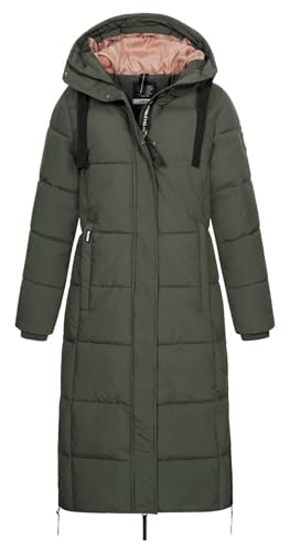 Sublevel Damen Steppmantel extralang LSL-492 gesteppter Wintermantel mit Kapuze Mistletoe Green XXL Sublevel Damen Steppmantel extralang LSL-492 gesteppter Wintermantel mit Kapuze Mistletoe Green XXL von Sublevel