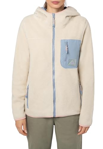 Sublevel Damen Teddy Fleecejacke – Kuschelige Jacke mit Kapuze und Kontrastfarbenen Brusttaschen, Perfekt für den Alltag Light-beige M Sublevel Damen Teddy Fleecejacke – Kuschelige Jacke mit Kapuze und Kontrastfarbenen Brusttaschen, Perfekt für den Alltag Light-beige M von Sublevel