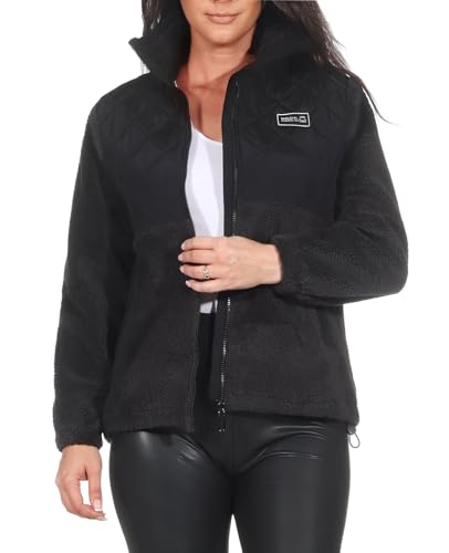 Sublevel Damen Teddy-Fleecejacke LSL-484 Plüschjacke mit Steppbesatz und Kragen Dark Grey M Sublevel Damen Teddy-Fleecejacke LSL-484 Plüschjacke mit Steppbesatz und Kragen Dark Grey M von Sublevel