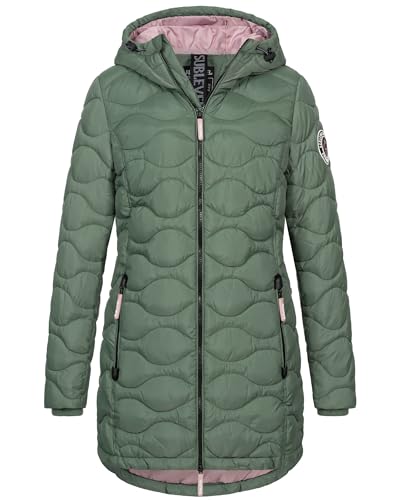 Sublevel Damen Winter Jacke Mantel Parka Steppjacke Steppmantel Wintermantel, Farbe:Forest-green, Größe:XL 42 Sublevel Damen Winter Jacke Mantel Parka Steppjacke Steppmantel Wintermantel, Farbe:Forest-green, Größe:XL 42 von Sublevel