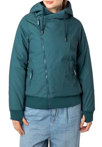 Sublevel Übergangsjacke Damen – Bequeme Jacke mit Schrägem Reißverschluss für Frühjahr und Herbst Green XXL Sublevel Übergangsjacke Damen – Bequeme Jacke mit Schrägem Reißverschluss für Frühjahr und Herbst Green XXL von Sublevel
