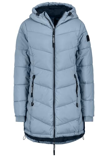 Sublevel Damen Winterjacke Stepp-Mantel mit Kapuze lang & tailliert, Outdoorjacke für Damen Middle-Blue XL Sublevel Damen Winterjacke Stepp-Mantel mit Kapuze lang & tailliert, Outdoorjacke für Damen Middle-Blue XL von Sublevel