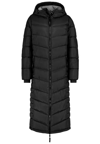 Sublevel Eleganter Langer Damen Steppmantel – Perfekt für den Winter, Mit Kapuze und Kuscheligem Komfort Black XL Sublevel Eleganter Langer Damen Steppmantel – Perfekt für den Winter, Mit Kapuze und Kuscheligem Komfort Black XL von Sublevel