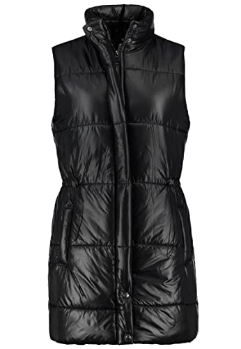Sublevel Lange Damen Steppweste tailliert mit Stehkragen Black M Sublevel Lange Damen Steppweste tailliert mit Stehkragen Black M von Sublevel