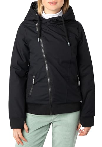 Sublevel Übergangsjacke Damen – Bequeme Jacke mit Schrägem Reißverschluss für Frühjahr und Herbst Black M Sublevel Übergangsjacke Damen – Bequeme Jacke mit Schrägem Reißverschluss für Frühjahr und Herbst Black M von Sublevel