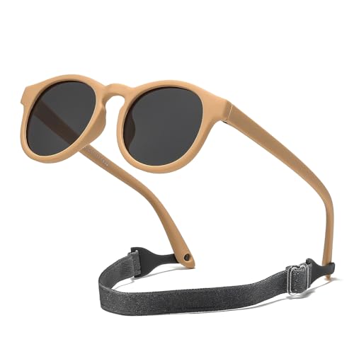Suertree Baby Polarisierte Sonnenbrille 0-3 Jahre Silikon Sonnenbrille Kinder Flexible Anti UV400 UltraLicht Linse UV-Schutz im Freien Unisex brown Suertree Baby Polarisierte Sonnenbrille 0-3 Jahre Silikon Sonnenbrille Kinder Flexible Anti UV400 UltraLicht Linse UV-Schutz im Freien Unisex brown von Suertree