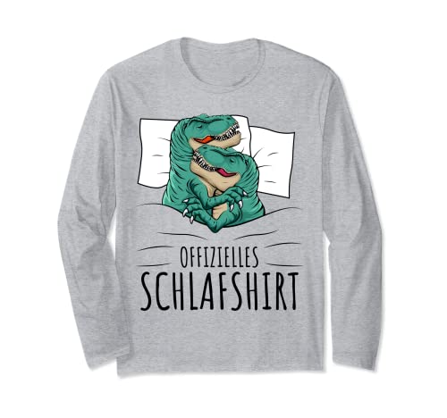 Offizielles Schlafshirt Dinosaurier T-Rex Dino Kinder Jungen Langarmshirt Offizielles Schlafshirt Dinosaurier T-Rex Dino Kinder Jungen Langarmshirt von Süße Dinosaurier Liebhaber Geschenke