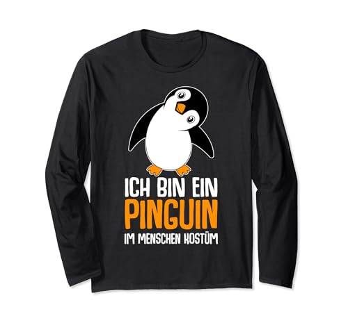 Pinguin Köstüm Penguin Kinder Mädchen Jungen Damen Langarmshirt von Süße Pinguin Liebhaber Geschenke