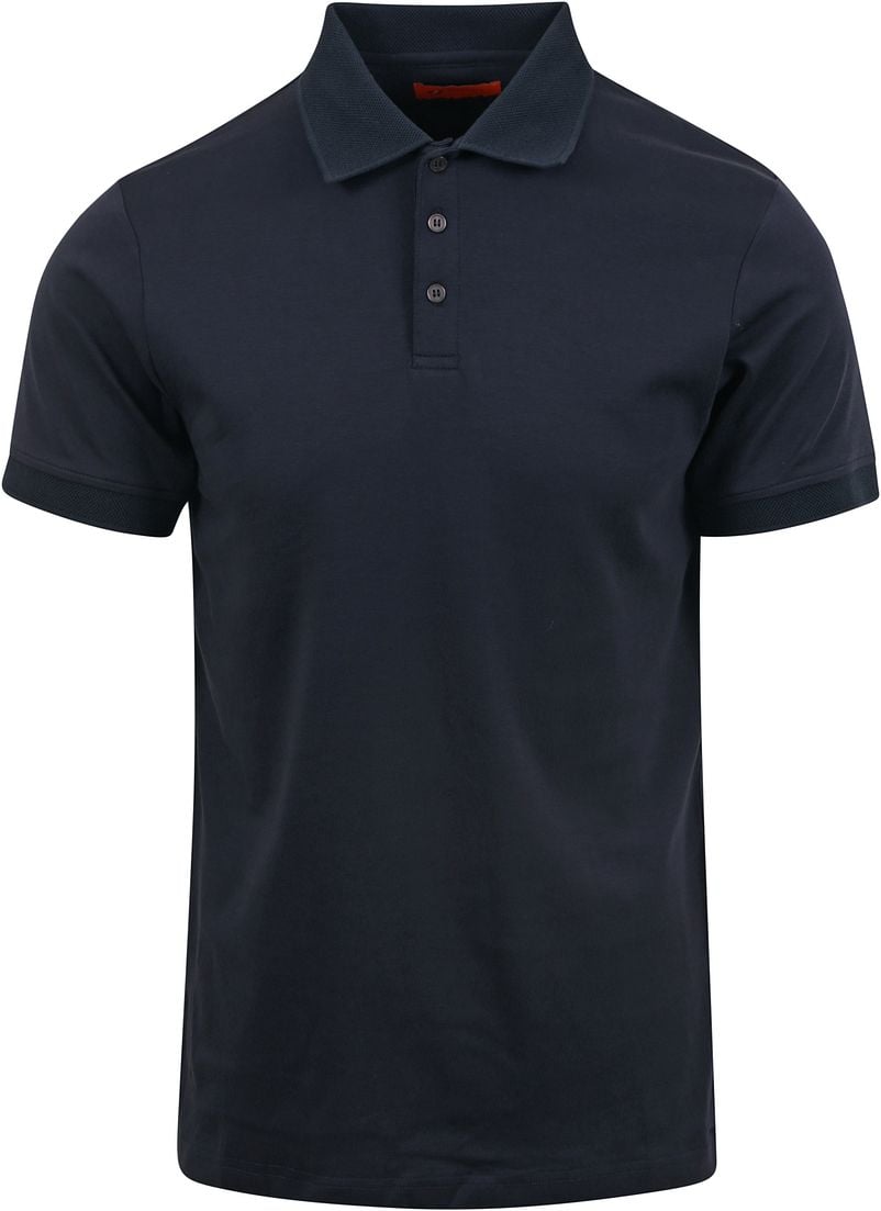 Suitable Liquid Poloshirt Navy - Größe 4XL von Suitable