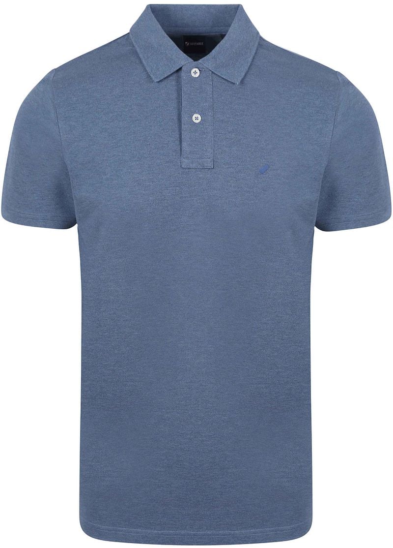 Suitable Mang Poloshirt Blau - Größe XL von Suitable