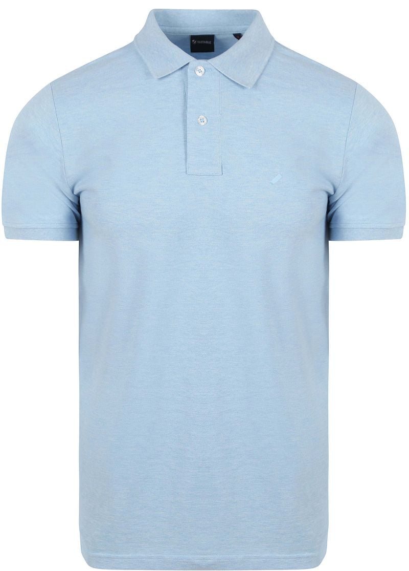 Suitable Mang Poloshirt Hellblau - Größe L von Suitable