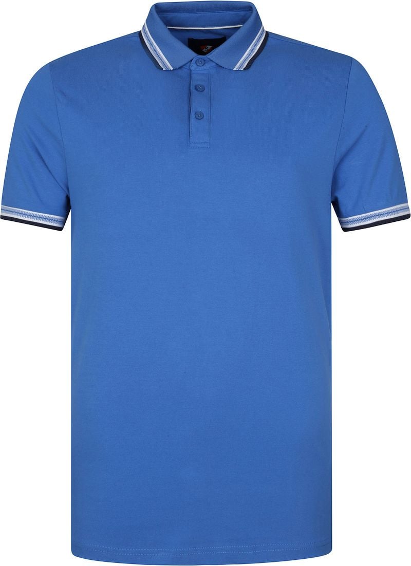 Suitable Poloshirt Brick Mid Blau - Größe M von Suitable