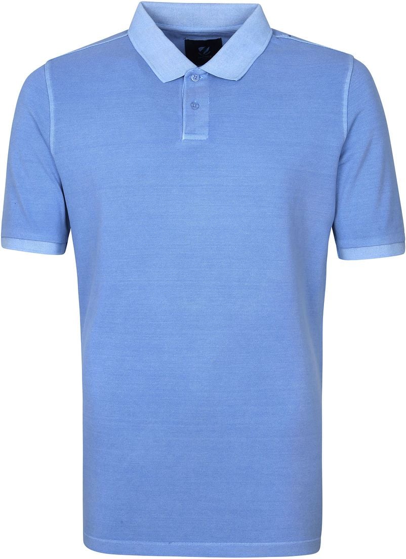 Suitable Respect Pete Polo Shirt Mid Blue - Größe XXL von Suitable