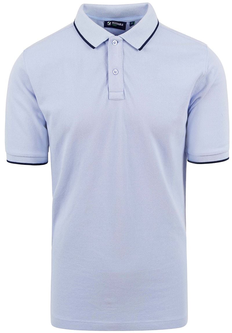 Suitable Respect Poloshirt Tip Ferry Hellblau - Größe XXL von Suitable