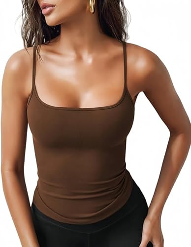 Sukiglam Tank Tops Damen Sommer Ärmellos U-Ausschnitt Crop Top Basic Spaghettiträger Sport Unterhemden Casual Y2k Rückenfreies Oberteil Sexy Elastische Cami Shirts Sukiglam Tank Tops Damen Sommer Ärmellos U-Ausschnitt Crop Top Basic Spaghettiträger Sport Unterhemden Casual Y2k Rückenfreies Oberteil Sexy Elastische Cami Shirts von Sukiglam
