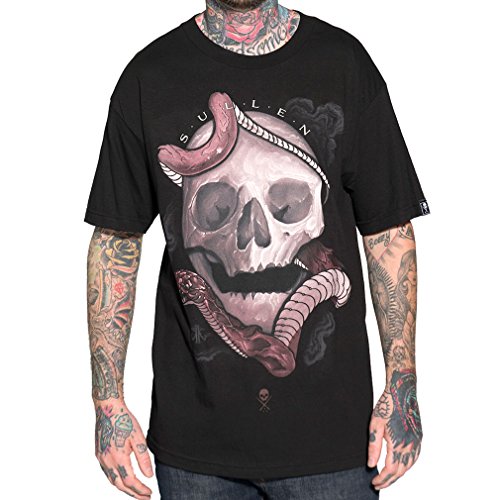 Sullen Clothing Art Collective Herren T-Shirt Schädel und Schlange - Kokaris Mens Shirt (M) von Sullen