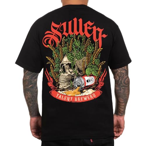 Sullen Clothing T-Shirt - Barley Skull (DE/NL/SE/PL, Alphanumerisch, XL, Regular, Regular) von Sullen