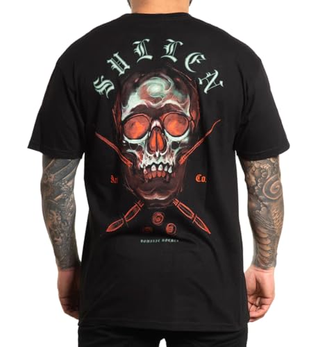 Sullen Clothing T-Shirt Glow Skull Schwarz, Größe:M von Sullen