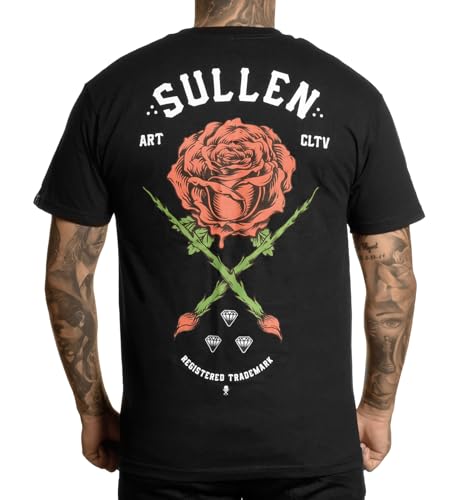 Sullen Clothing T-Shirt Rose Badge Schwarz, Größe:L von Sullen