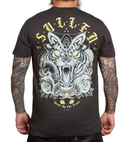 Sullen Clothing T-Shirt Tiger Snake Tattoo Art Collective, Größe:L von Sullen