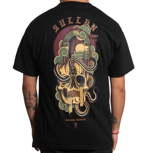 Sullen Men's Afterlife Standard Black Short Sleeve T Shirt 3XL von Sullen