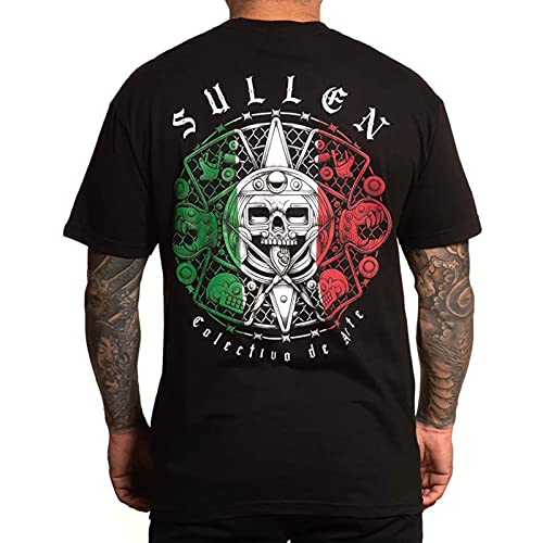 Sullen Men's Azteca Black Short Sleeve T Shirt 2XL von Sullen