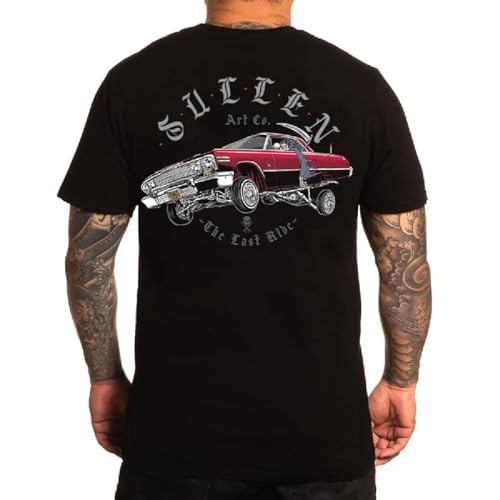 Sullen Men's Final Ride Premium Jet Black Short Sleeve T Shirt 3XL von Sullen