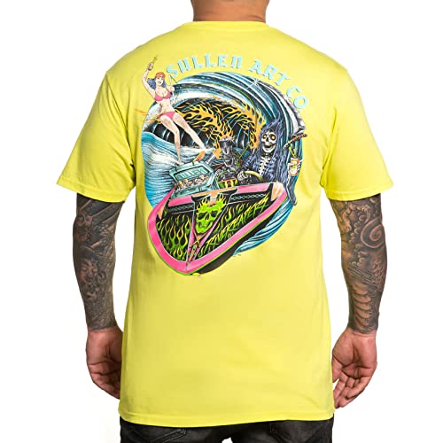 Sullen Men's Grim Ripper Premium Sulphur Spring Short Sleeve T Shirt 2XL von Sullen