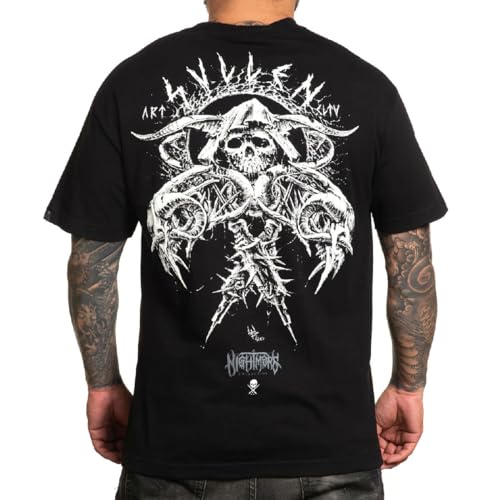 Sullen Men's Metal Machines Standard Black Short Sleeve T Shirt L von Sullen