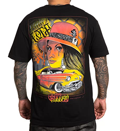 Sullen Men's Mi Vida Loca Standard Black Short Sleeve T Shirt 5XL von Sullen