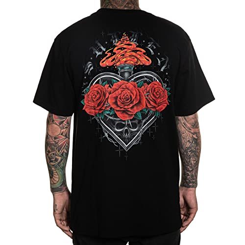 Sullen Men's Reverence Premium Jet Black Short Sleeve T Shirt 2XL von Sullen